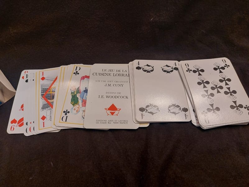Cartes Jeu de la Cuisine Lorraine Cuny Woodcock — vue 4