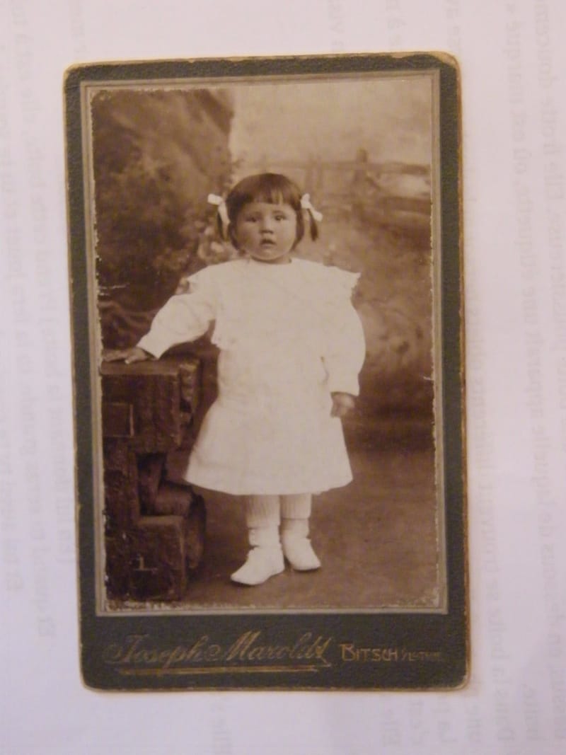 "Photographie CDV Enfant Joseph Maroldt Bitsch Bitche XIX ème Siècle"