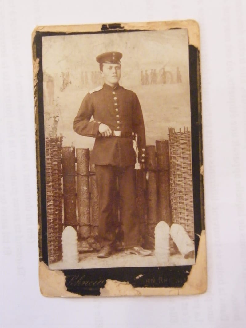 "Photographie CDV Militaire F Schneider Wahn XIX ème Siècle"