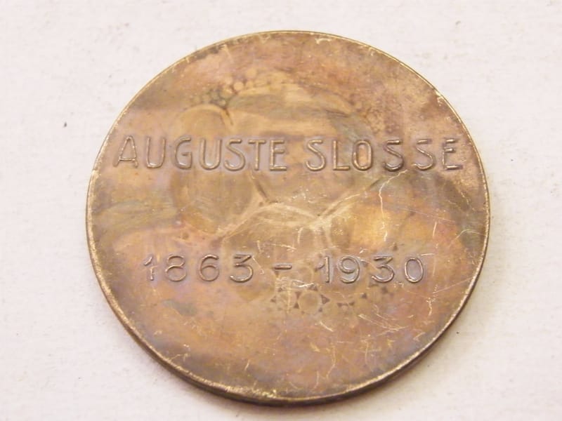 Médaille Bronze Auguste Slosse 1863 1930 — vue 2