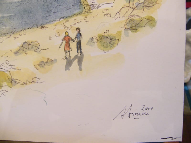 Lac Blanc André Simon 1926-2014 2000 Artiste Lorrain Aquarelle — vue 3