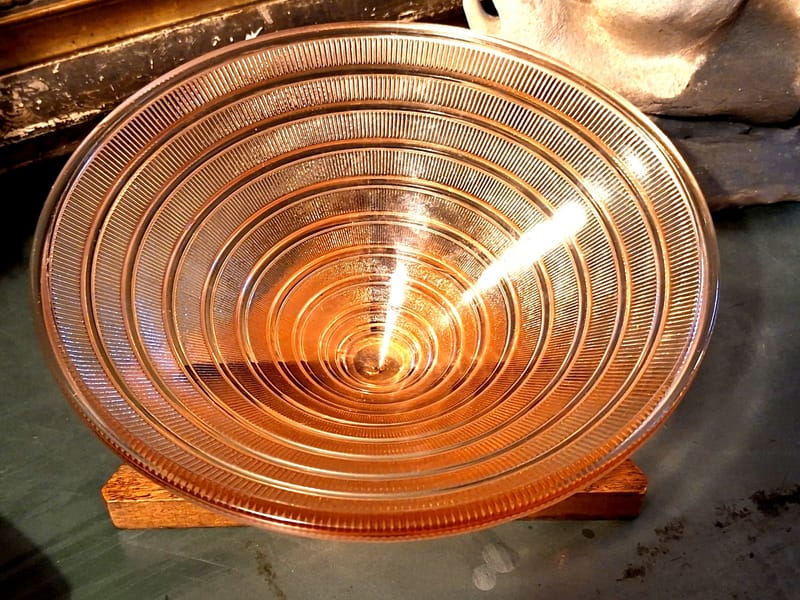Georges Leleu Coupe Verre Art Déco Verre et Bois signée — vue 3