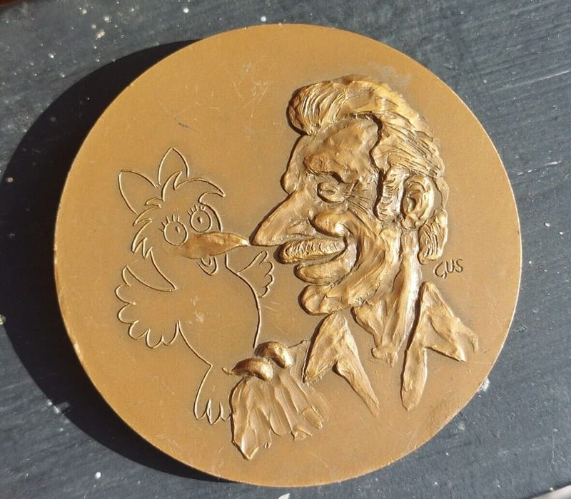 Médaille Bronze Gus Barberousse 1979 Philippe Josse