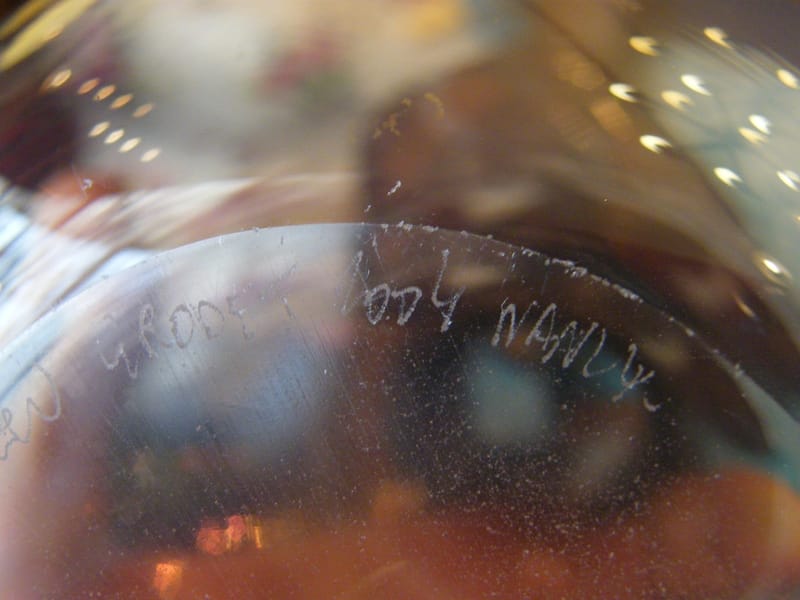 Vase Verre Mathieu Grodet 2004 Nancy — vue 6