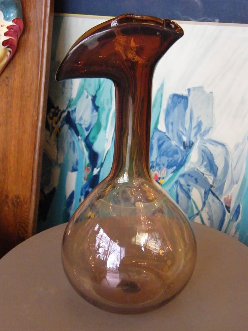 Vase Verre Mathieu Grodet 2004 Nancy