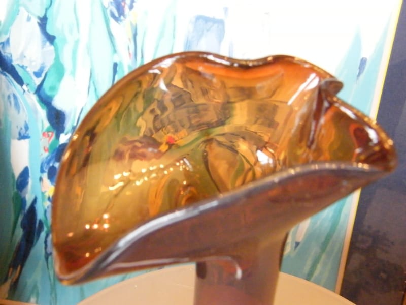 Vase Verre Mathieu Grodet 2004 Nancy — vue 2