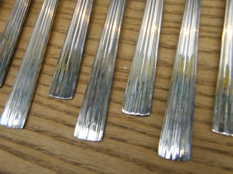 Christofle Art Déco Mira Lanel Fourchettes Poisson Argent Plaqué Luc Lanel — vue 3