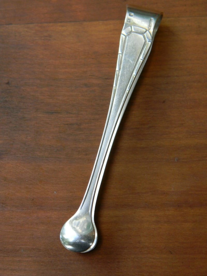 Christofle Pince à Sucre Art Déco Modèle Tosca Argent Plaqué Silver Silber