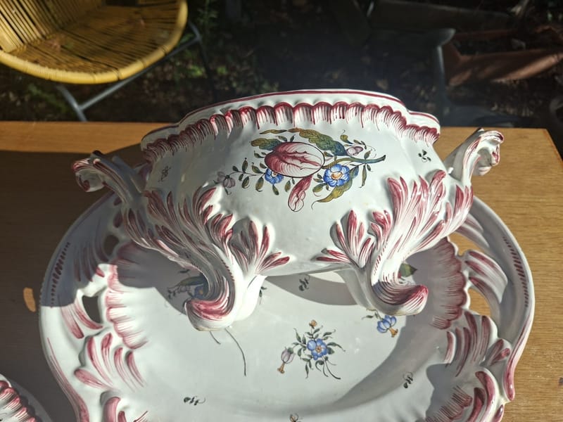 Malicorne Emile Tessier Soupière Faïence Champignon — vue 7