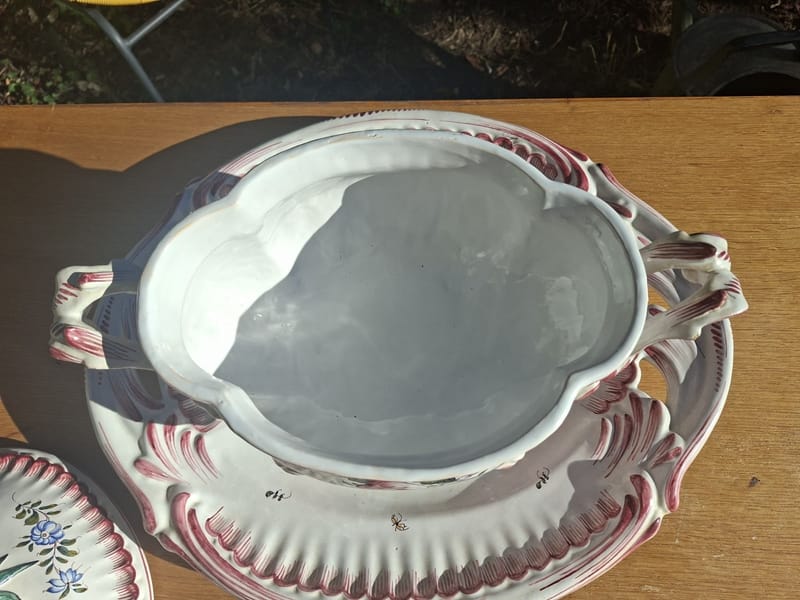 Malicorne Emile Tessier Soupière Faïence Champignon — vue 6