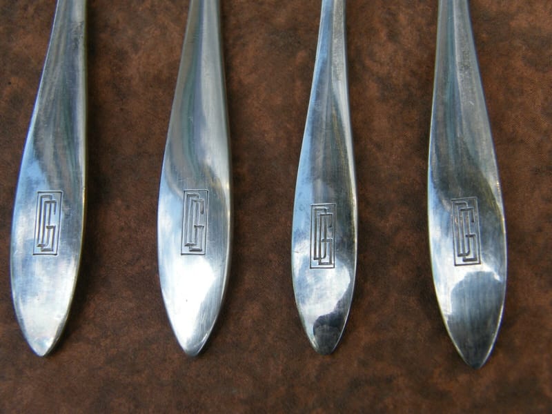 Christofle Art Déco Ménagère Argent Plaqué Silver Silber 48 Pièces — vue 7