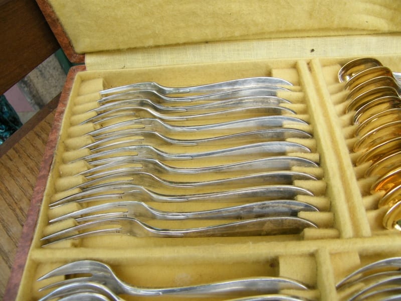 Christofle Art Déco Ménagère Argent Plaqué Silver Silber 48 Pièces — vue 5
