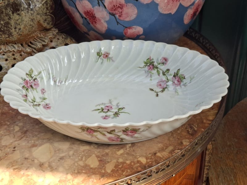 Haviland Plat Creux Ovale Porcelaine Limoges Torse Sylvie