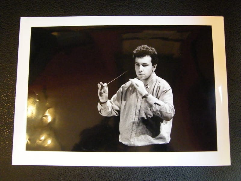 "Photographie Marc Minkoski Opéra Comique 1990 par Pacciani"