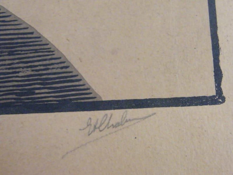 Bois signé Les artistes Foréziens 1932 — vue 2