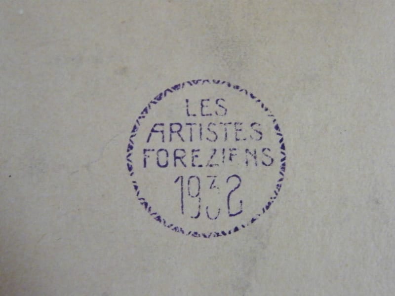 Bois signé Les artistes Foréziens 1932 — vue 3