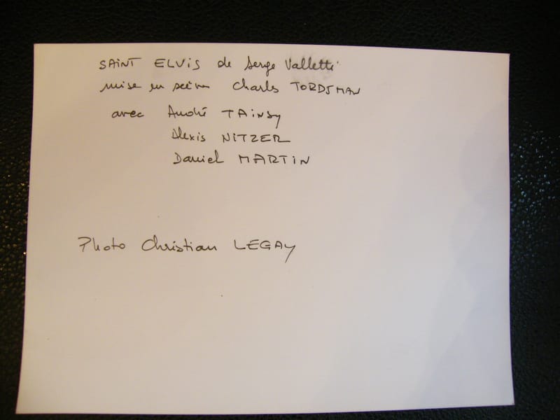 "Photographie Saint Elvis Tordjman Tainsy Nitzer Martin par Legay" — vue 2