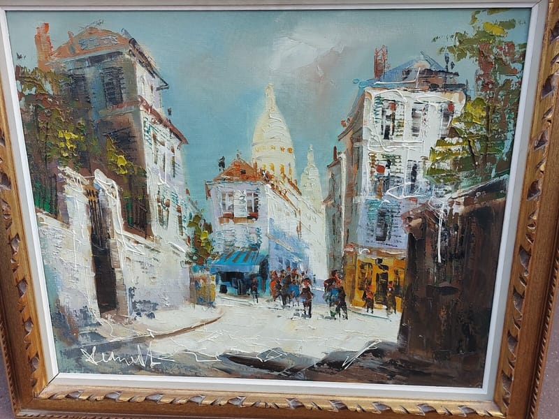 Lucien Desmedt Montmartre Paris Le Consulat 1972 Huile sur Toile 1919 1993 — vue 2