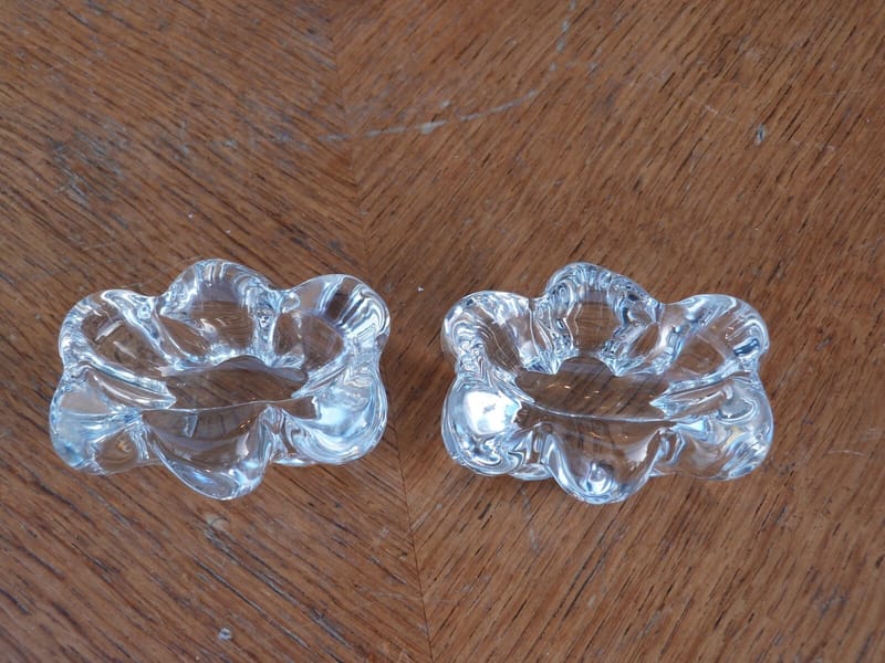 Daum France Cristal Paire de Salerons — vue 2