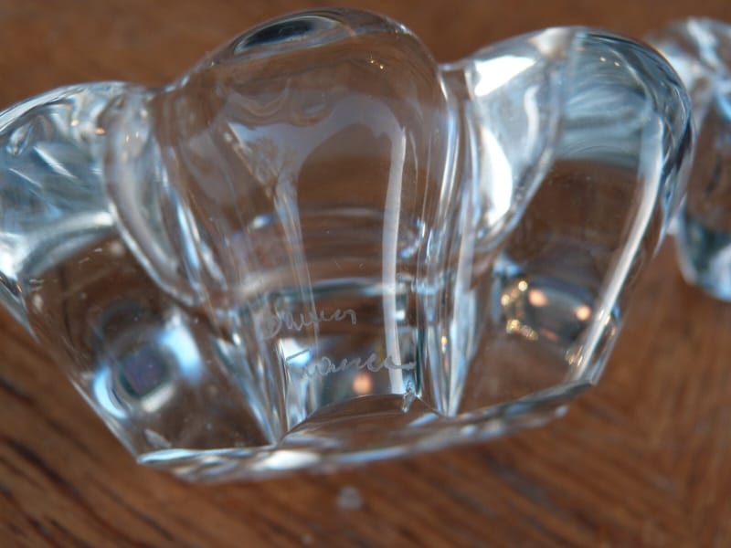 Daum France Cristal Paire de Salerons — vue 3