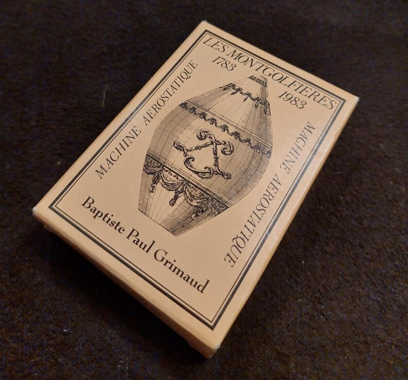 Cartes Jouer Montgolfières 1783 1983 Grimaud sous blister Machine aérostatiques