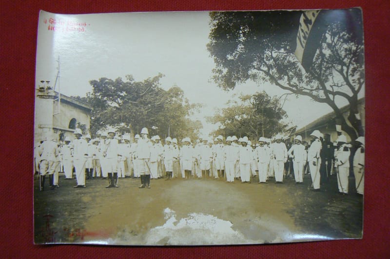 "Photographie La Fête des Drapeaux Dakar Août 1913 Militaire"