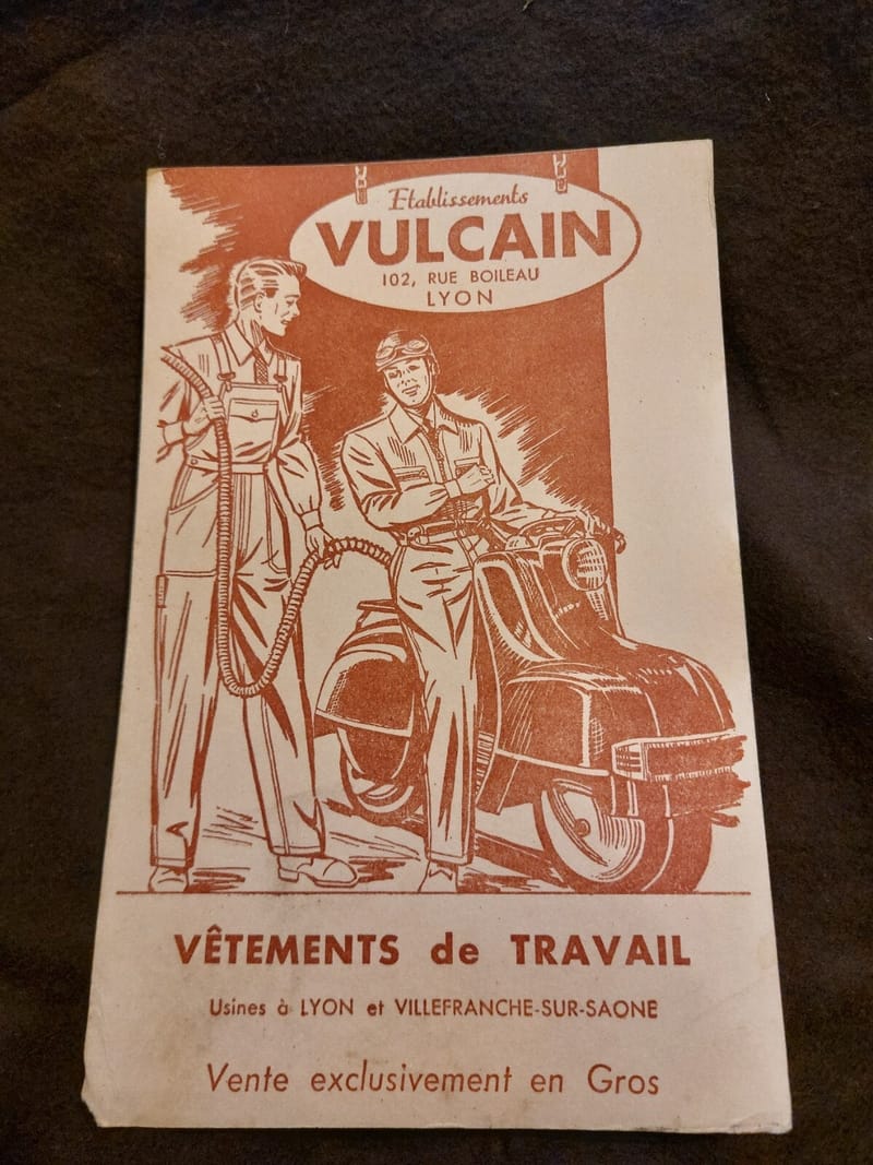 Buvard Vêtements travail Vulcain Lyon
