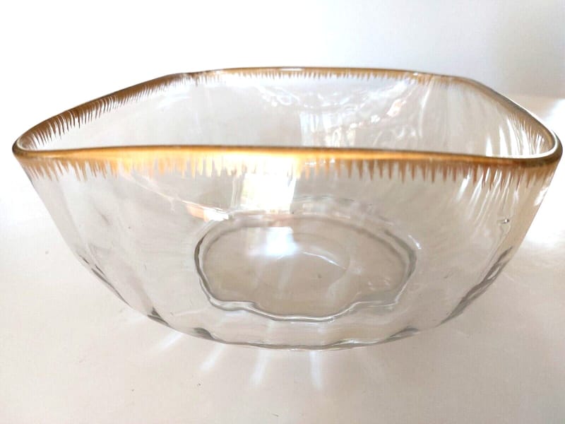 Daum Cristal Bol Saladier Dorures XIX ème siècle