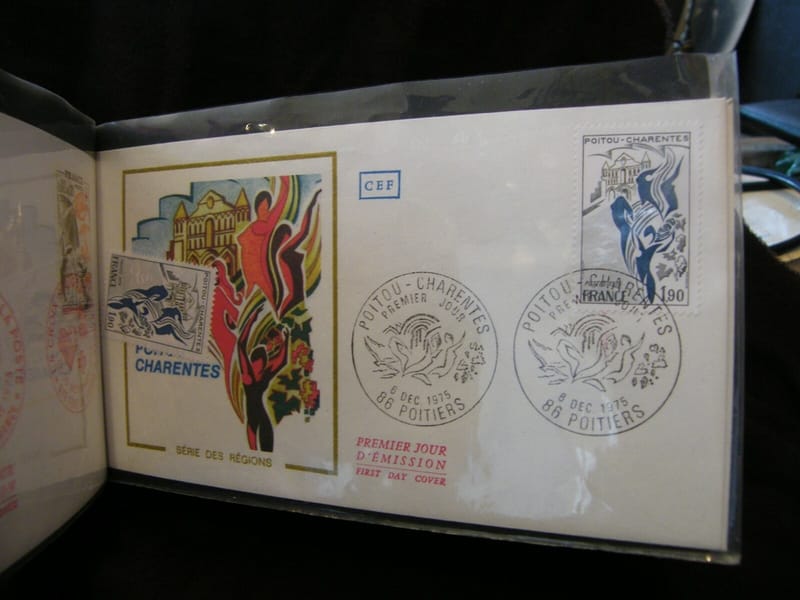 "Enveloppe 1er jour Poitou Charentes 1975 + timbre non oblitéré"