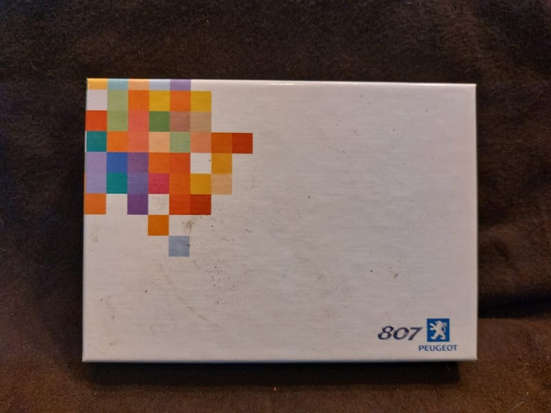 Cartes Jeu 807 Peugeot sous blister