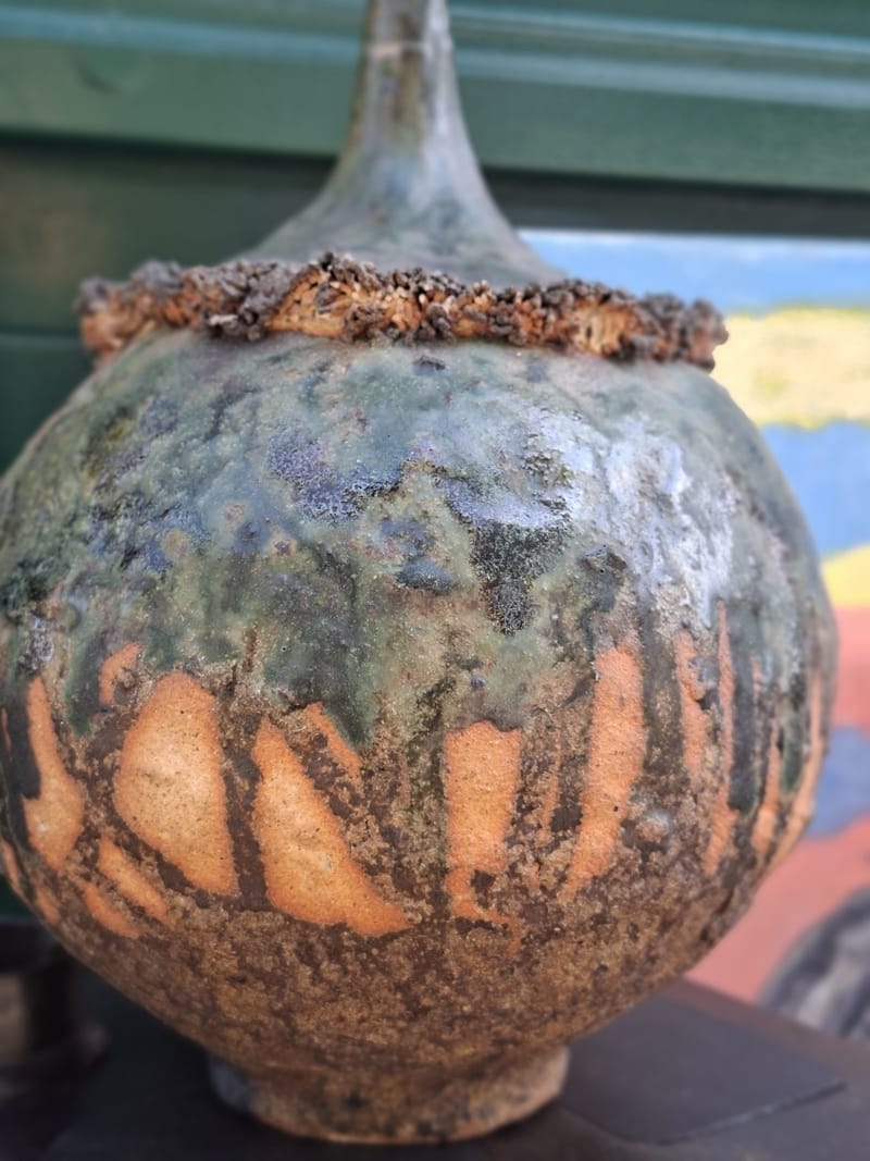 Vase Céramique Brutaliste Signé JB 79 — vue 7