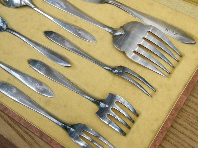 Christofle Art Déco Ménagère Service Argent Plaqué Silver Silber — vue 2