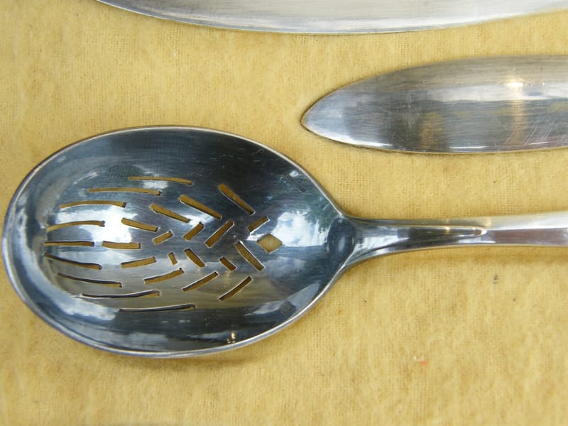 Christofle Art Déco Ménagère Service Argent Plaqué Silver Silber — vue 7