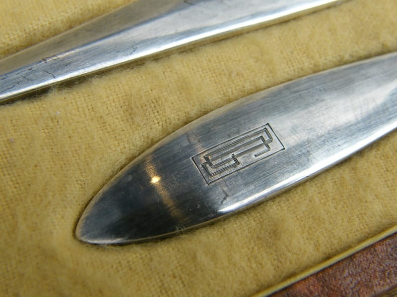 Christofle Art Déco Ménagère Service Argent Plaqué Silver Silber — vue 11