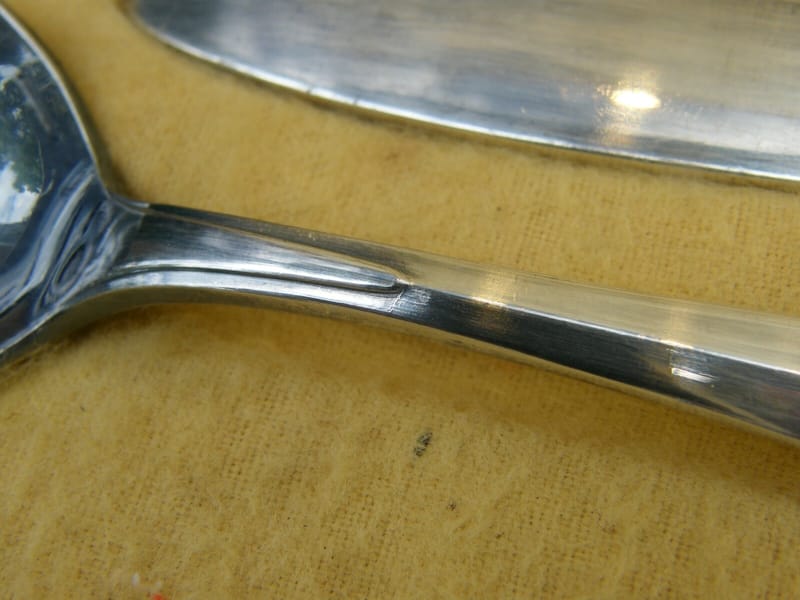 Christofle Art Déco Ménagère Service Argent Plaqué Silver Silber — vue 8