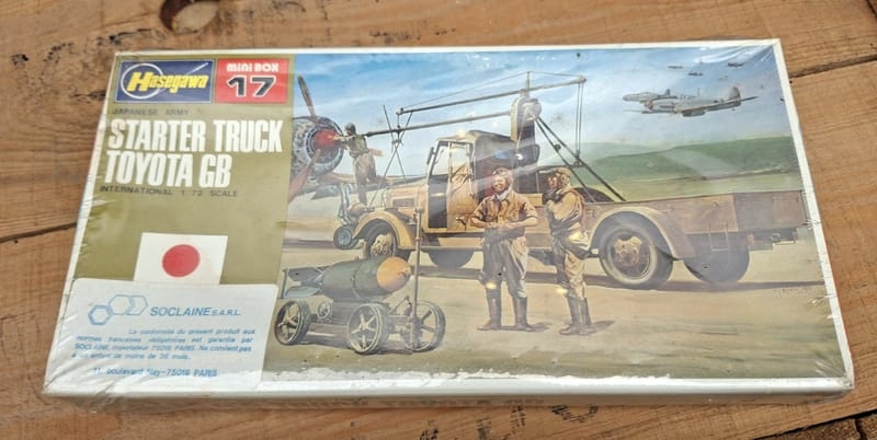 Hasegawa maquette Mini Box 17 Starter Truck Toyota GB  1/72 en boite