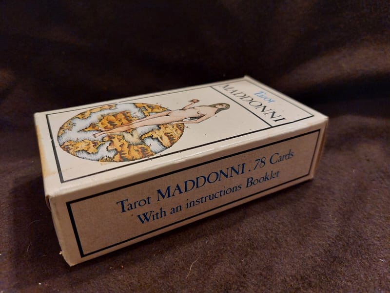 Cartes Tarot Maddonni Grimaud 1981 sous blister livret — vue 2