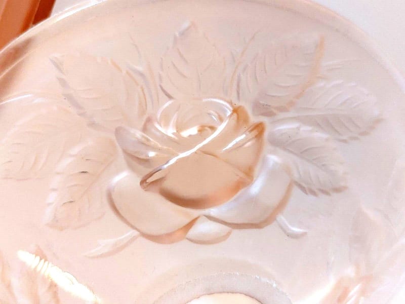 Tulipes Muller Frères Lunéville Art Déco Verre Moulé Roses Vasques — vue 7