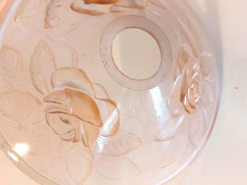 Tulipes Muller Frères Lunéville Art Déco Verre Moulé Roses Vasques — vue 6