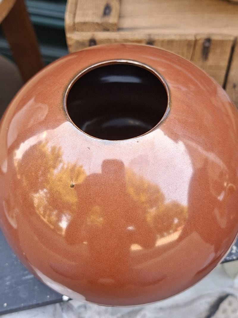 Vase Boule Céramique signé — vue 2