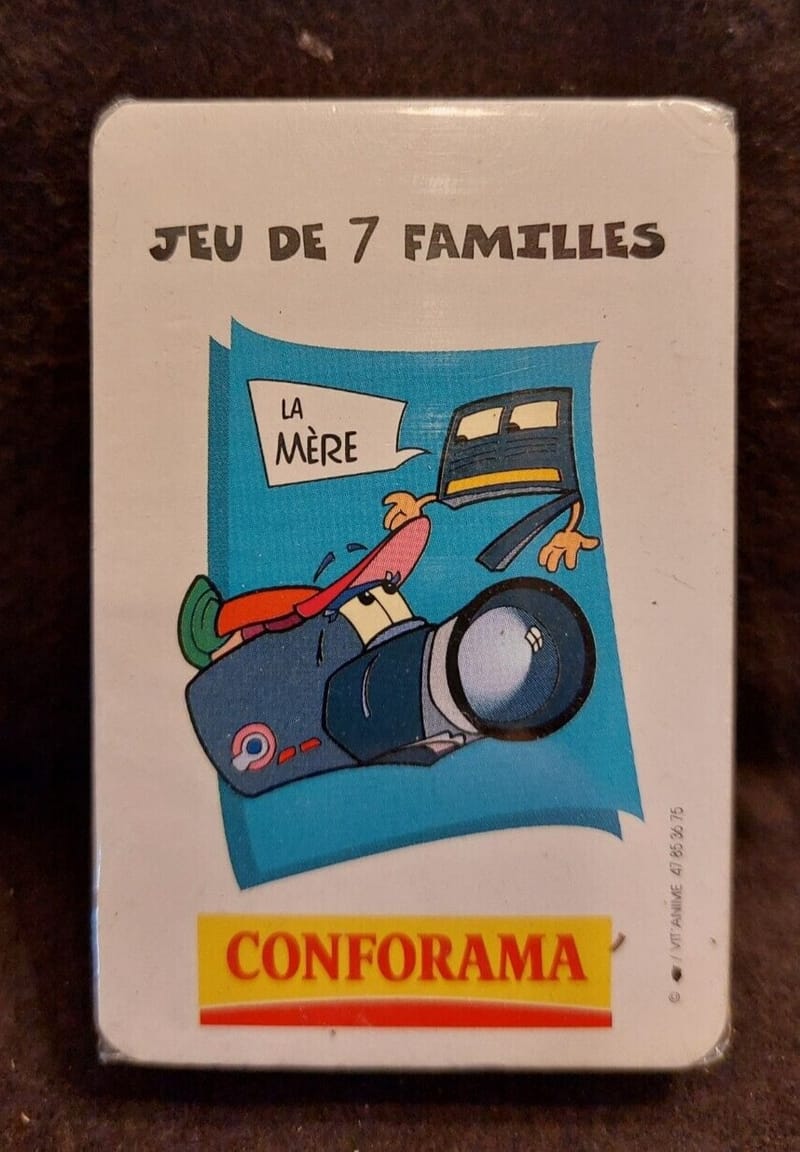 Cartes 7 Familles Conforama sous blister
