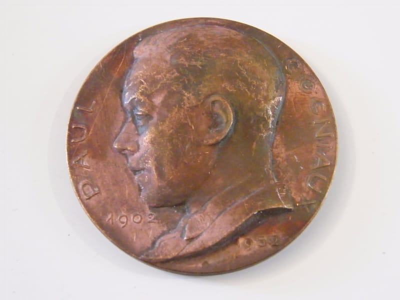 Médaille Bronze Paul Cogniaux 1902 1952 Belgique