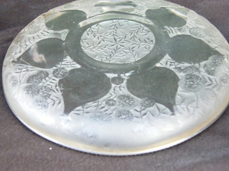 René Lalique Coupe plate Vase VDA Verrerie d'Alsace 1921 Modèle 3231 Signée — vue 4