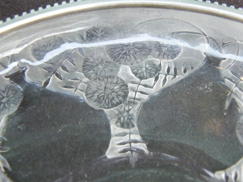 René Lalique Coupe plate Vase VDA Verrerie d'Alsace 1921 Modèle 3231 Signée — vue 3