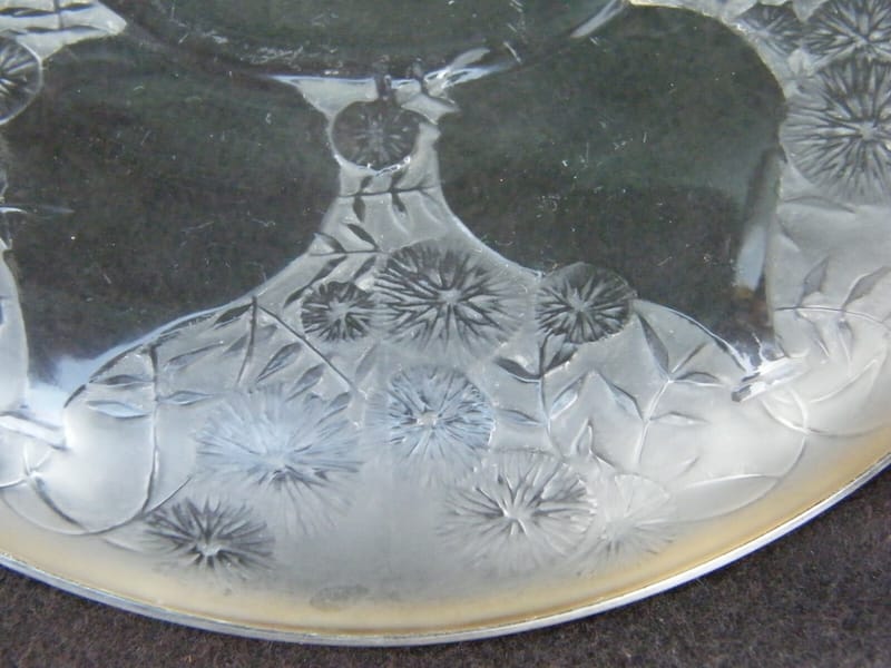 René Lalique Coupe plate Vase VDA Verrerie d'Alsace 1921 Modèle 3231 Signée — vue 5