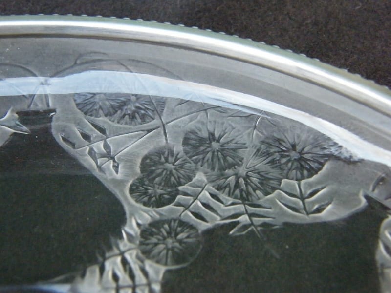 René Lalique Coupe plate Vase VDA Verrerie d'Alsace 1921 Modèle 3231 Signée — vue 8