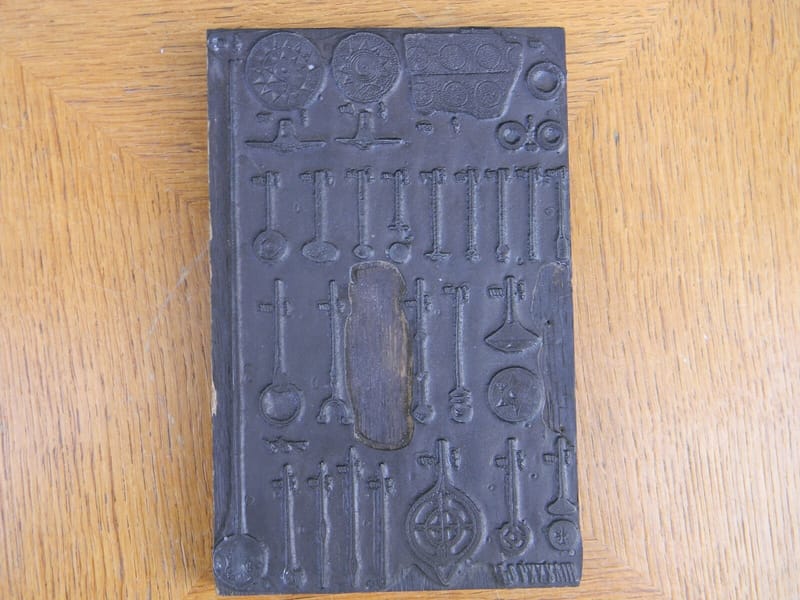 Tampon à Encre Ancien Bijoux Arabes