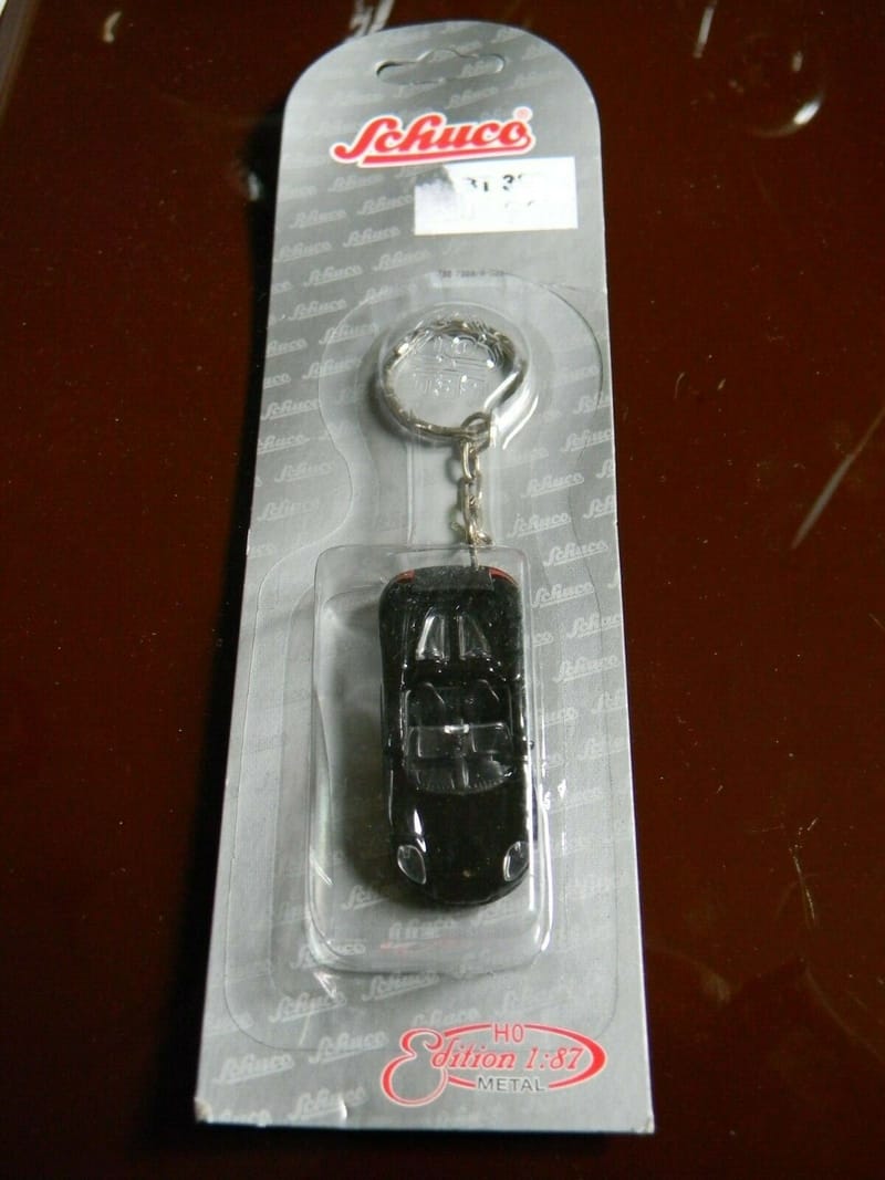 Schuco Porsche 718 Boxster Spyder Porte Clé HO 1:87 Edition Métal sous Blister