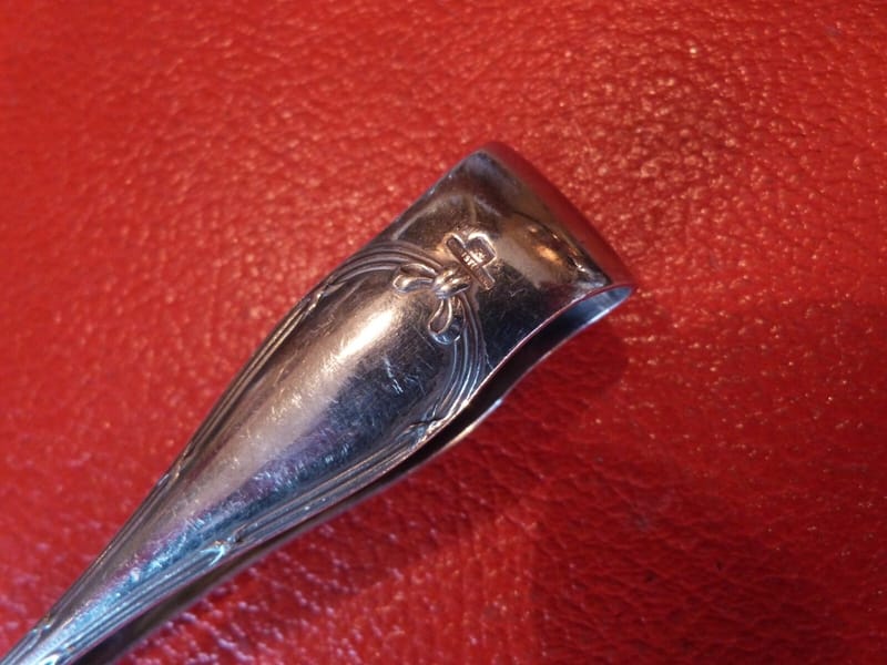 Christofle Pince Sucre Rubans Argent Plaqué Silver Silber — vue 2