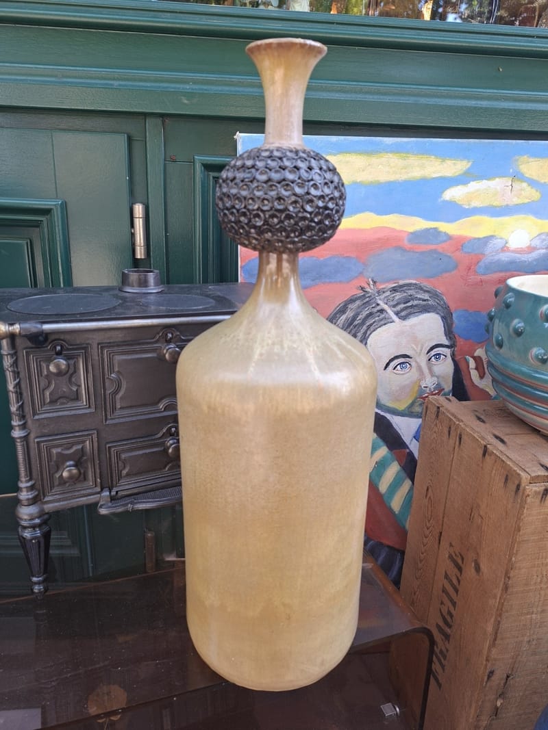 Vase Céramique Signé Pottery Studio 55 cm